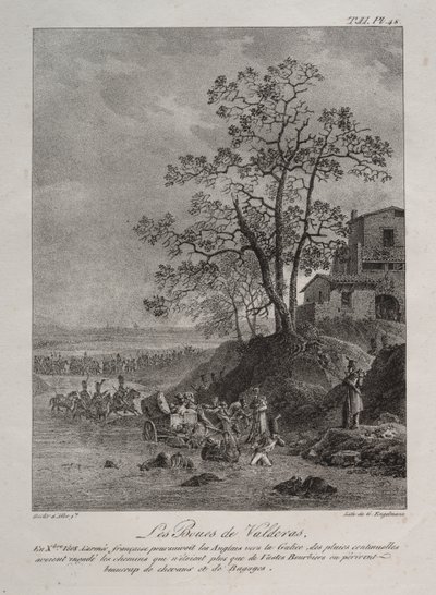 Španělské tažení: The Mires of Valderas, provincie Leon od Baron Louis Albert Guillain Bacler d