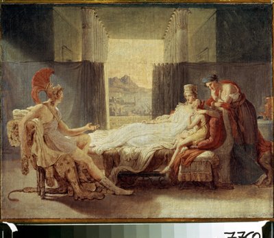 "Aeneas vyprávějící Dido o neštěstí v Tróji" Obraz Pierre Narcisse (Pierre-Narcisse) Guerin (1774-1833) - Olej na plátně - Moskva, Puškinovo muzeum od Baron Pierre Narcisse Guerin