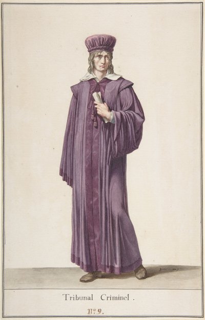 Soudce trestního soudu, c.1798-99 od Baron Pierre Narcisse Guerin