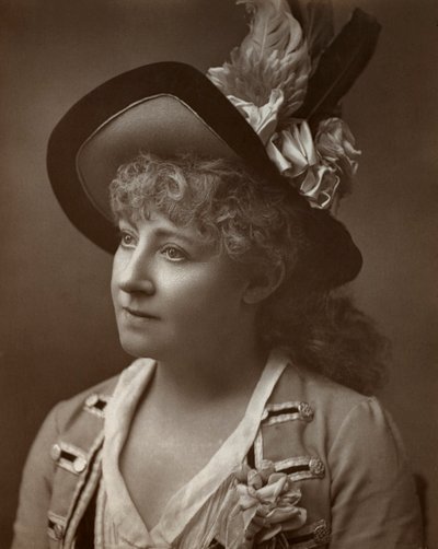 Lydia Thompson , britská tanečnice, herečka a divadelní producentka, 1886 od Barraud