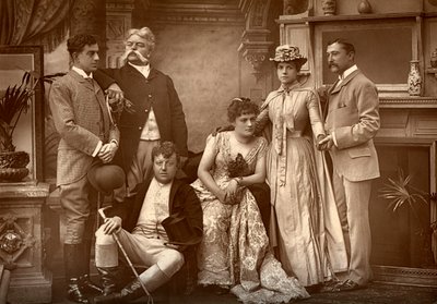 The Drury Lane Company v A Run of Luck, v Drury Lane Theatre, Londýn, 1886 od Barraud