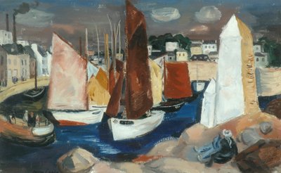 Concarneau Harbour (olej na plátně) od Barry Craig