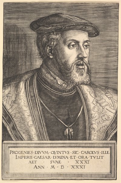 Císař Karel V., 16. století. od Barthel Beham