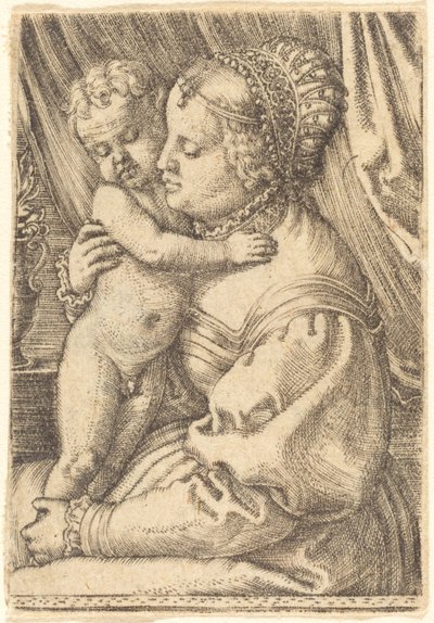 Madonna s květinovou vázou od Barthel Beham