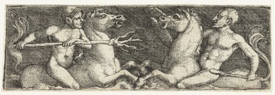 Dva bojující tritoni od Barthel Beham