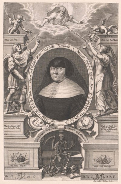 Benigna Veronica Schaffalizky von Mukodell (tisk) od Bartholomäus Kilian