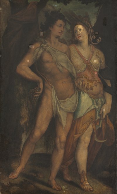 Ceres a Bacchus od Bartholomaeus Spranger