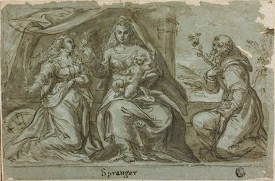 Madona s dítětem se svatými Kateřinou a Dominikem od Bartholomaeus Spranger