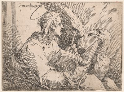 Svatý Jan Evangelista od Bartholomaeus Spranger