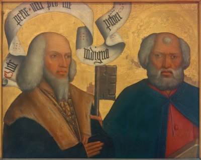 Petr v. Hewen se svatým Petrem od Bartholomäus Zeitblom