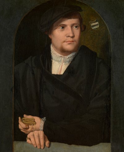 Portrét muže (olej na panelu) od Bartholomaeus the Elder Bruyn