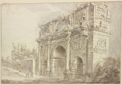 Konstantinův oblouk v Římě od Bartholomeus Breenbergh