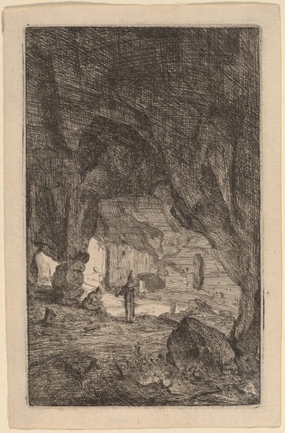 Jeskyně s mnichy od Bartholomeus Breenbergh