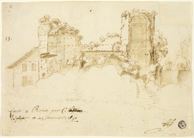 Římská krajina od Bartholomeus Breenbergh