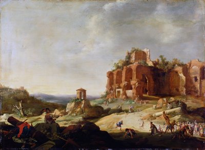 Ukamenování svatého Štěpána od Bartholomeus Breenbergh