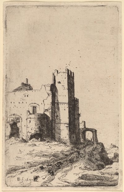 Město Leoni, poblíž Frascati od Bartholomeus Breenbergh
