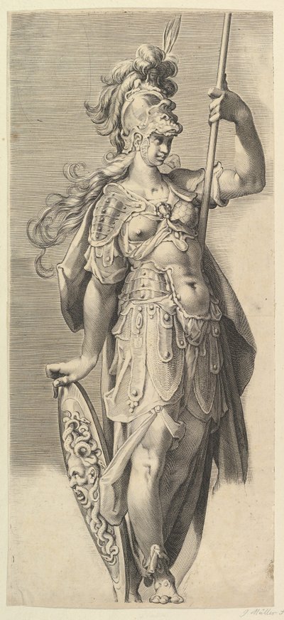 Minerva, ca. 1632 od Bartholomeus Spranger