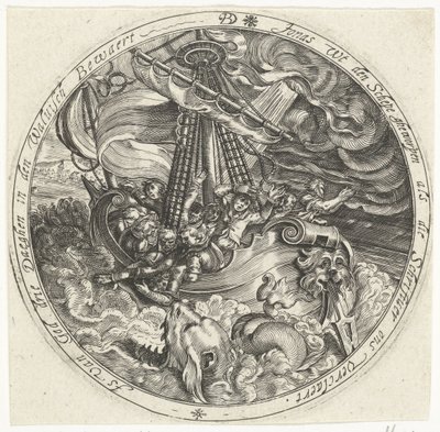 Jonáš je námořníky hozen přes palubu od Bartholomeus Willemsz. Dolendo