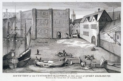 Custom House, Londýn, c1815 od Bartholomew Howlett