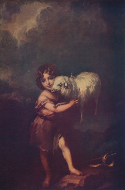 Svatý Jan a Beránek, 1660-5, c1900 od Bartolomé Esteban Murillo
