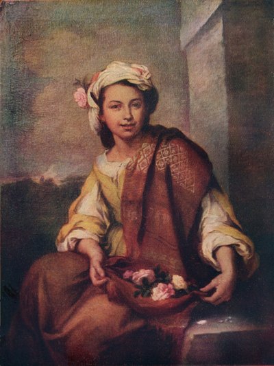 Květinářka, 1665-70 od Bartolomé Esteban Murillo