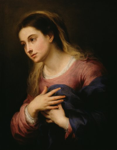 Panny Marie Zvěstování, 1670-80 od Bartolomé Esteban Murillo