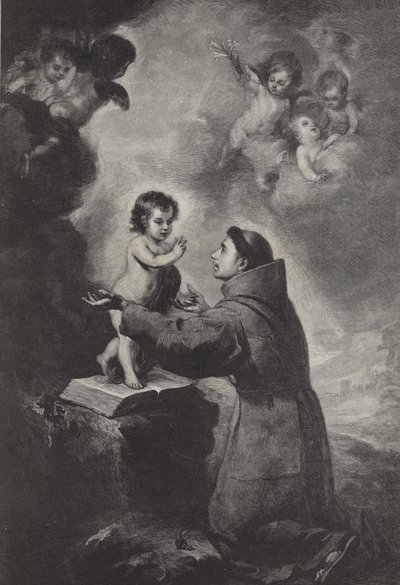 Vize svatého Antonína Paduánského od Bartolomé Esteban Murillo
