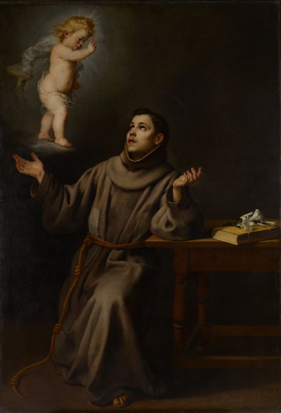 Vidění svatého Antonína Paduánského, 1652. od Bartolomé Esteban Murillo
