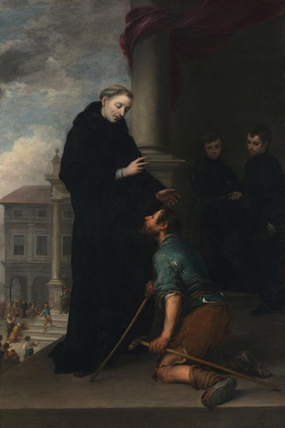 Svatý Tomáš z Villanuevy uzdravuje chromého od Bartolomé Esteban Murillo