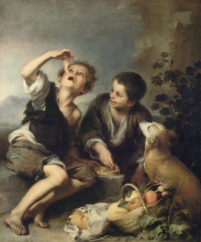 Jedlíci koláčů od Bartolomé Esteban Murillo