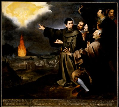 Vidění bratra Juliána z Alcalá o nanebevstoupení duše španělského krále Filipa II. od Bartolomé Esteban Murillo