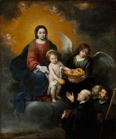 Jezulátko rozdávající chléb poutníkům - obraz Bartolome Estebana Murilla (1617-1682), olej na plátně (219x182 cm) od Bartolomé Esteban Murillo