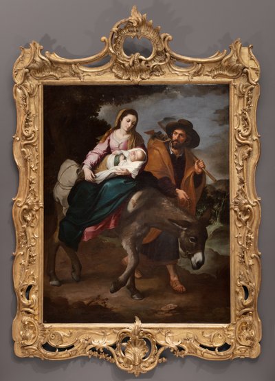 Útěk do Egypta, cca 1647-50 (olej na plátně) od Bartolomé Esteban Murillo