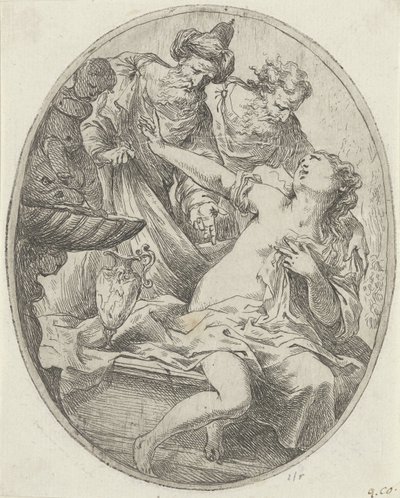 Susanna a starší od Bartolomeo Biscaino