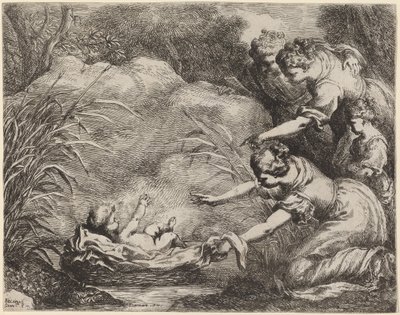 Nalezení Mojžíše. od Bartolomeo Biscaino