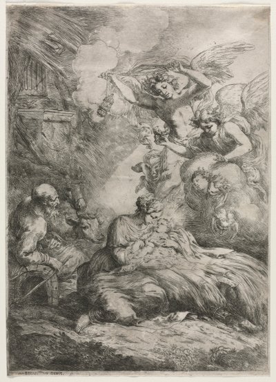 Narození Páně od Bartolomeo Biscaino