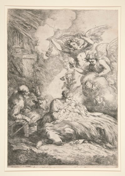 Narození Páně od Bartolomeo Biscaino