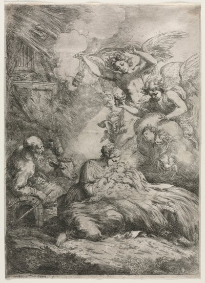 Narození Páně. od Bartolomeo Biscaino