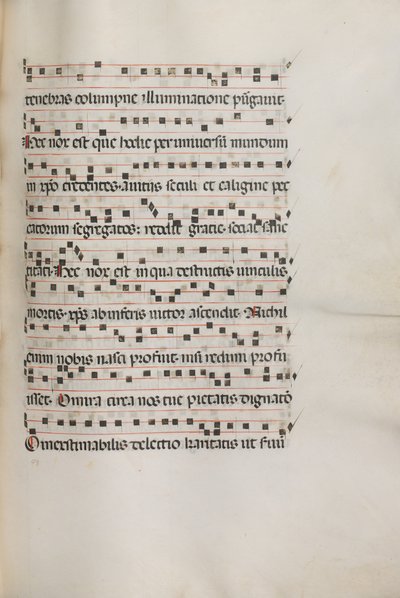 Missale: Fol. 155: Music for Exultet, 1469 od Bartolomeo Caporali