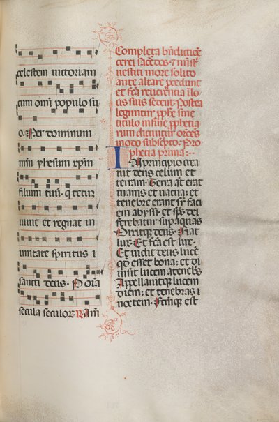 Missale: Fol. 158: Music for Exultet, 1469 od Bartolomeo Caporali