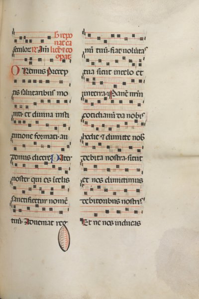 Missale: Fol. 189: Hudba pro různé modlitby, 1469. od Bartolomeo Caporali