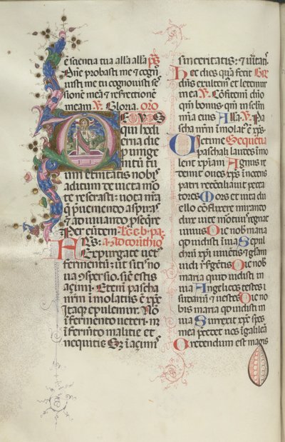 Missale: Fol. 192v: Vzkříšení Krista, 1469. od Bartolomeo Caporali