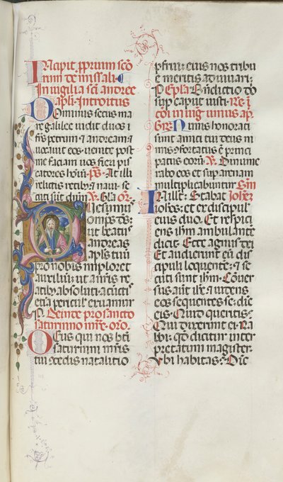 Missale: Fol. 259: Svatý Ondřej, 1469. od Bartolomeo Caporali