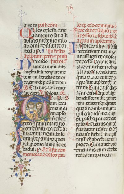 Missale: Fol. 290v: Svatí Petr a Pavel, 1469. od Bartolomeo Caporali