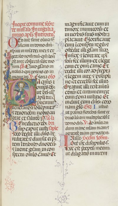Missale: Fol. 327: Svatý Bartoloměj, 1469. od Bartolomeo Caporali
