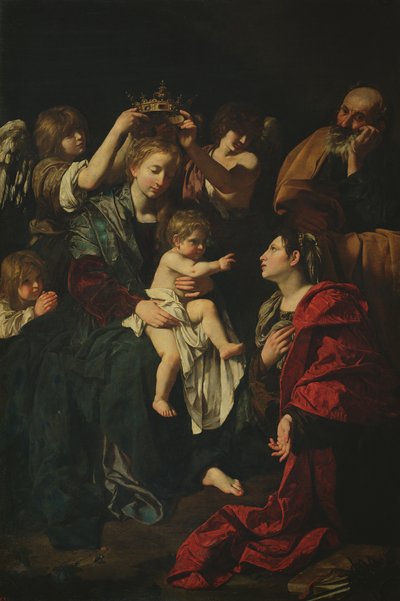 Svatá rodina se svatou Kateřinou od Bartolomeo Cavarozzi