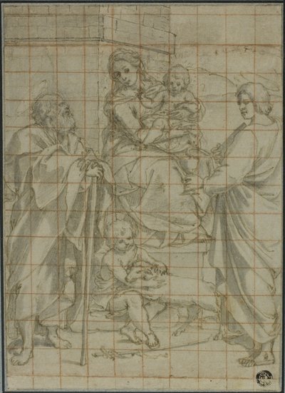 Holy Family with Saint John the Evangelist and the Infant John the Baptist   1293740   cs       czech Successfully Translated  Original: Jule- og nytårskort Translat: Jule- og nytårskort 1279758 cs czech Successfully Translated Original: Or. 8154, f.3v, A  od Bartolomeo Cesi