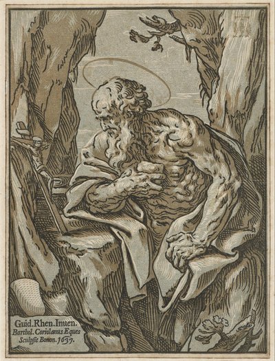 Svatý Jeroným od Bartolomeo Coriolano