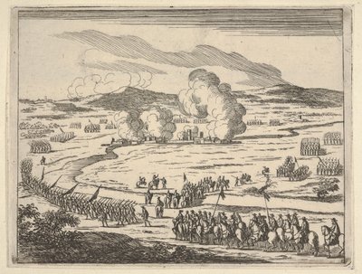 Obléhání Alexandrie začíná, z Idea křesťanského prince a hrdiny ve Františkovi ..., 1659. od Bartolomeo Fenice