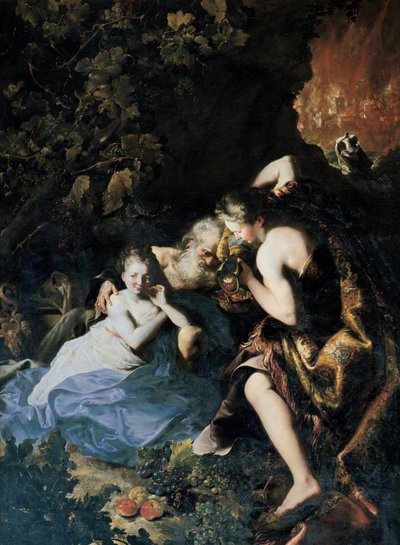 Lot a jeho dcery, 1695-1696 od Bartolomeo Guidobono